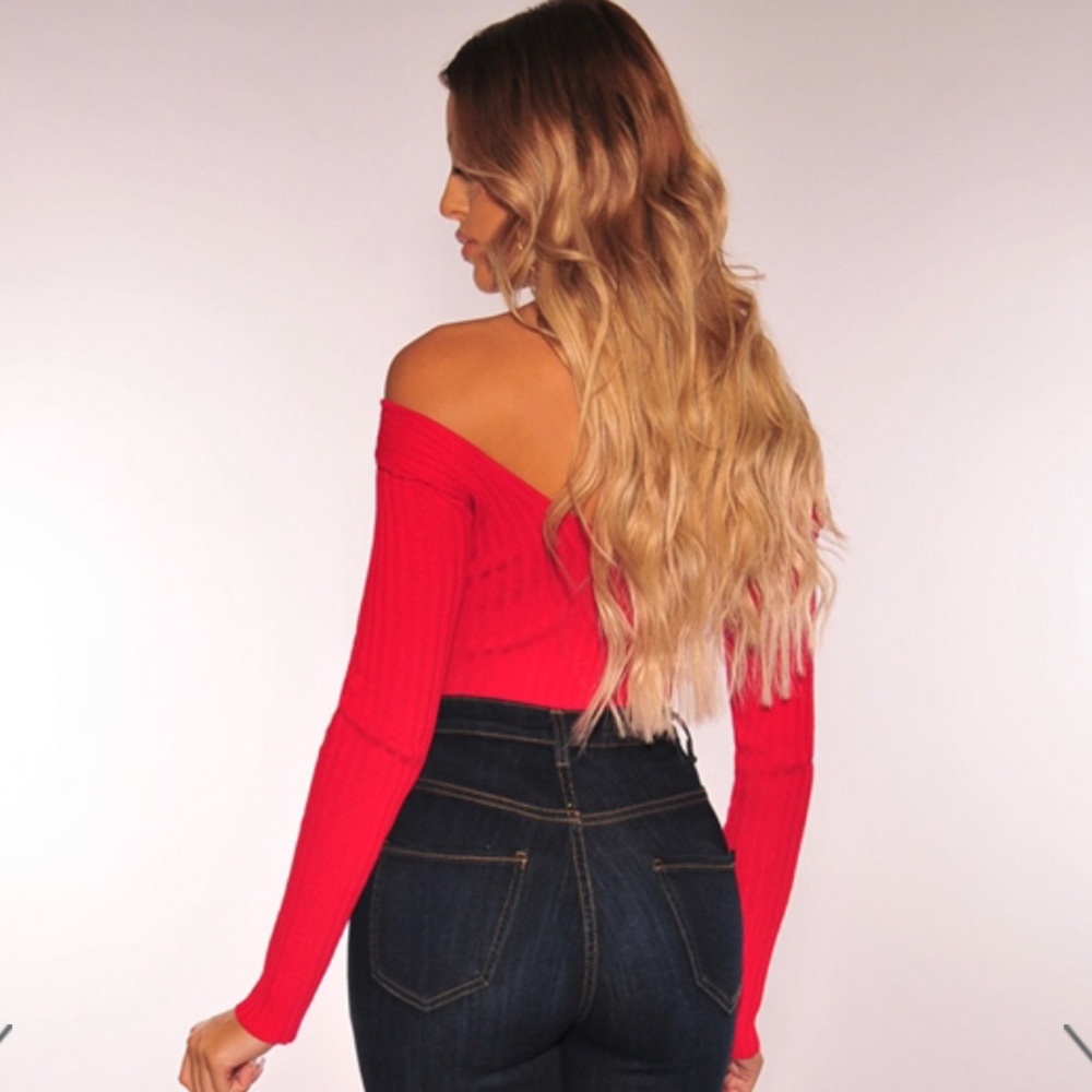 Hera Collection Ribbed off the shoulder bodysuit - Picture 3 of 9